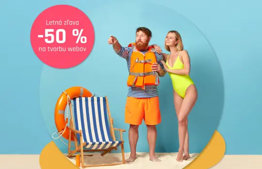 Naložte sa do bazéna, my zatiaľ nakódujeme váš nový web - s letnou 50% zľavou
